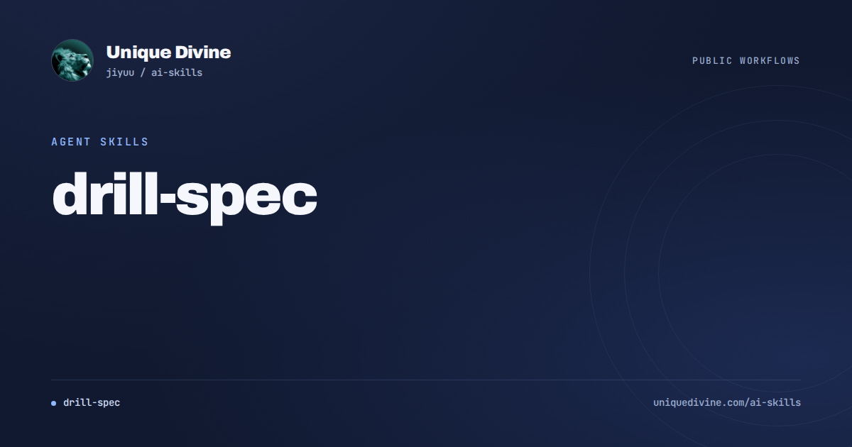 drill-spec