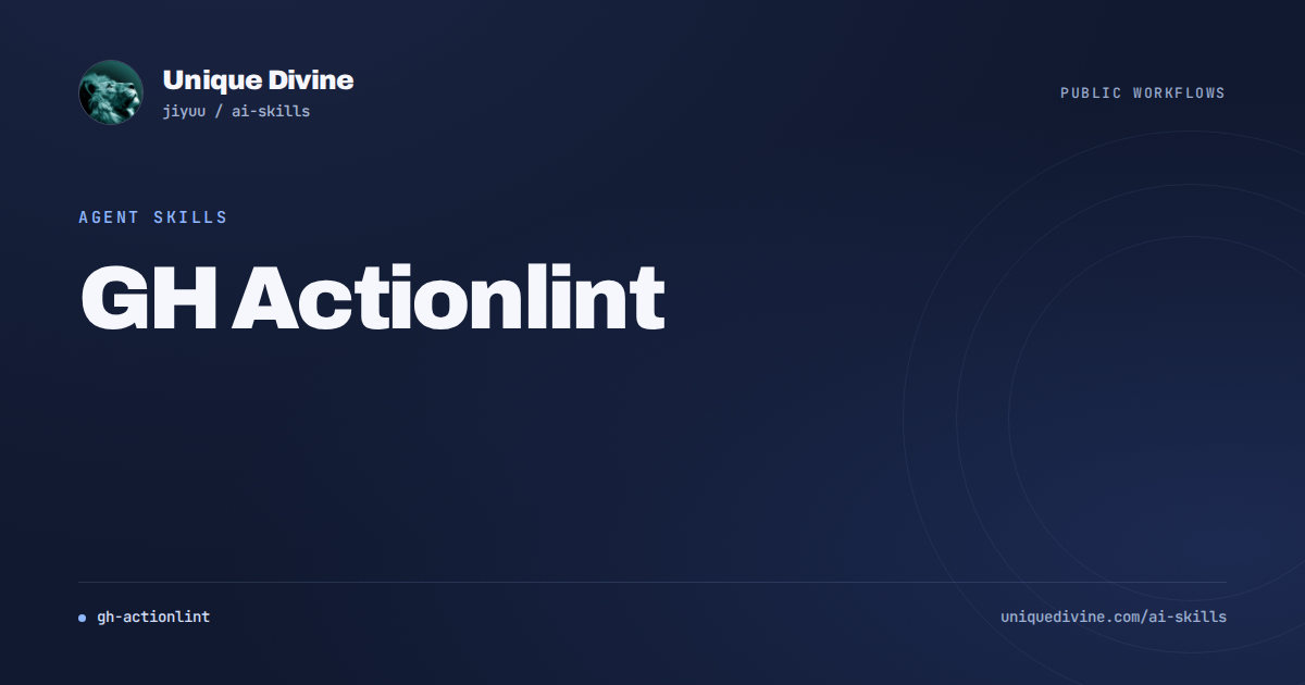 GH Actionlint