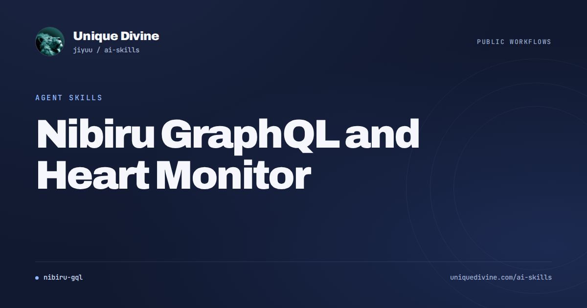 Nibiru GraphQL and Heart Monitor