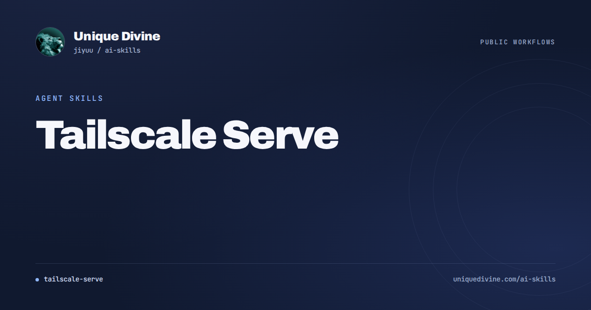 Tailscale Serve